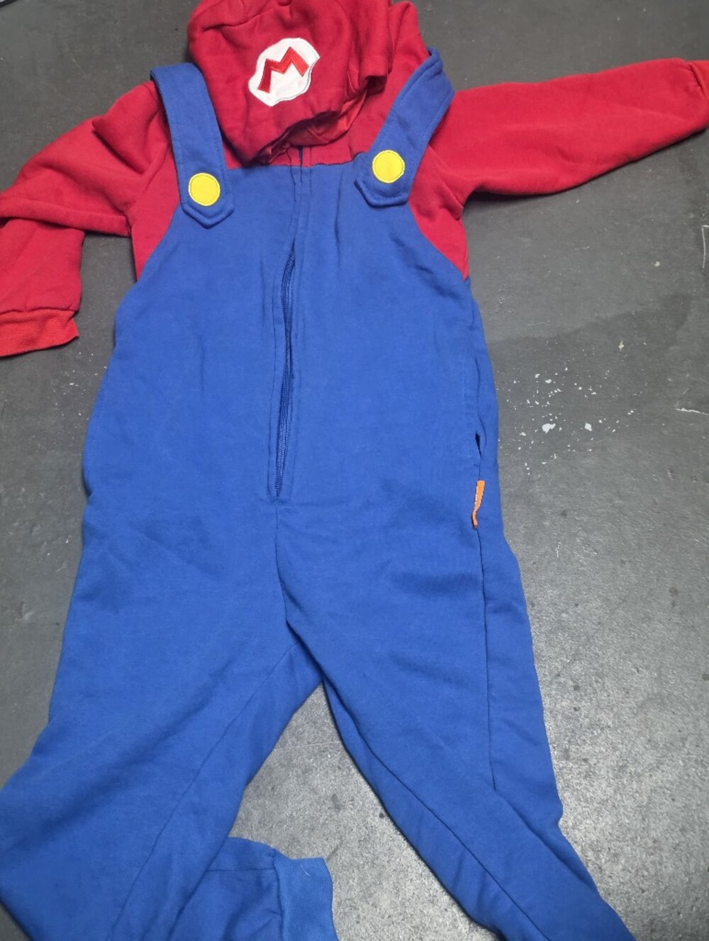 Kids Mario Bro Jumper Costume with Hood